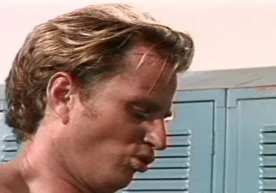 Three Guys Fuck Their Asses and Mouths in the Locker Room