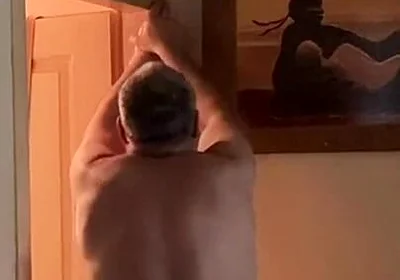 Working Out After Playing with My Cock