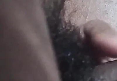 Masturbating,rubbing, and Slapping My Hairy Uncut Black Cock After Long Time