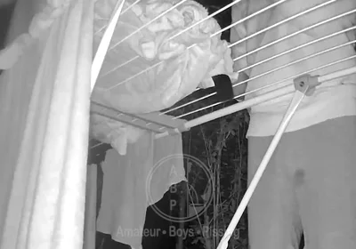 Clean Laundry, Dirty Thoughts - Two Bicurious Flatmates, Jules and Simon, Get Naughty While Hanging Out the Laundry