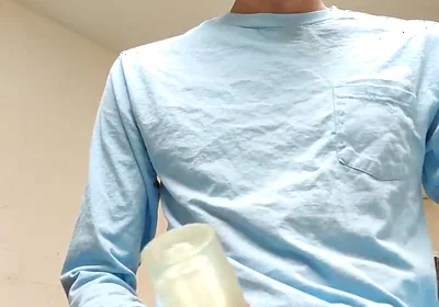 Masturbating