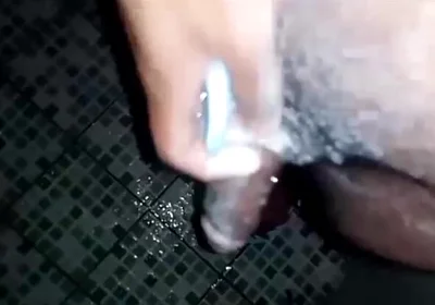 I Masturbate and Leave All the Milk in My Hand, Drinking My Semen and Then I Continue Jerking off