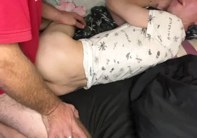 Great Creampie for Tight Twink Hole From a Mature Bear