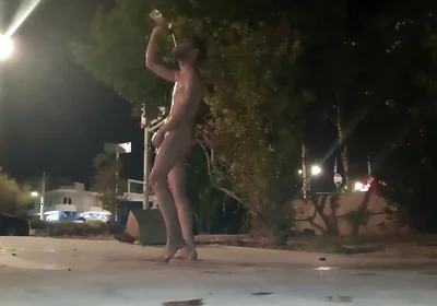 Piss Shower in Public and Cum