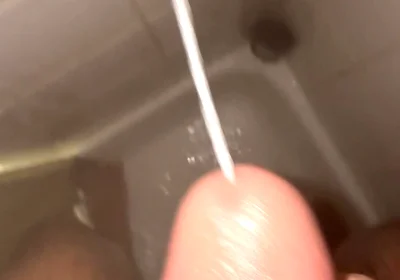 Huge Cumshot in the Shower This Morning!