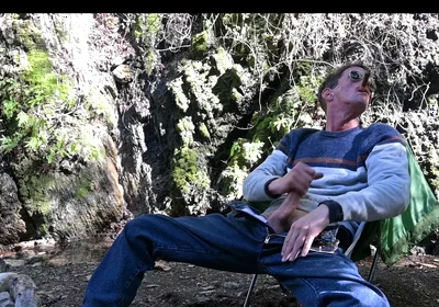 Big Cock Outdoor Cumshot and Smoking