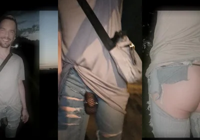 Walking Through the City in Bottomless Jeans