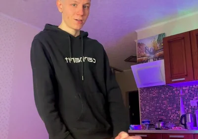 Skinny Boy Making a Huge Mess with His Thick Dick