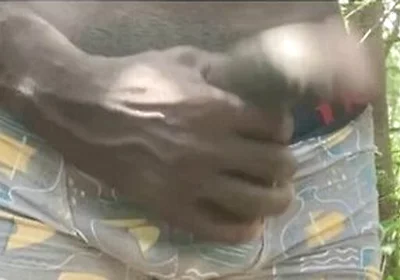 Revealme African Black Cumshot In The Forest - Black African