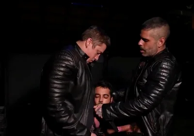 Boots licking leather masters