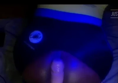 Big Chocolate Booty Under Blue Lights.yes Please