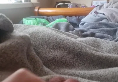 Wanking Big Cock with Tight Ballring