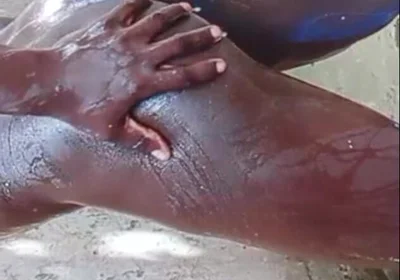 Big Ass Guy Really Working His Ass Right