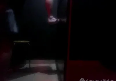 Amateur Guys Caught Having Fun in Darkroom and Through Glory Hole