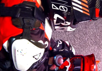 A Vibrating Ring Made Me Cum Hands-free on My Friend's Helmet.