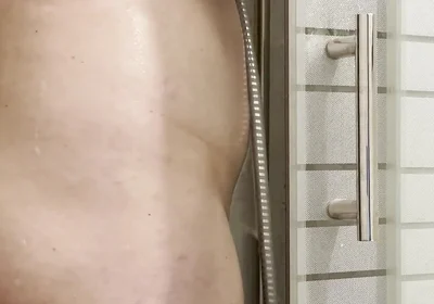 Candid Shower, Hard Dick + Cum