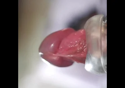 Uncut Fuck Sex Toy and Cum on the Chair.