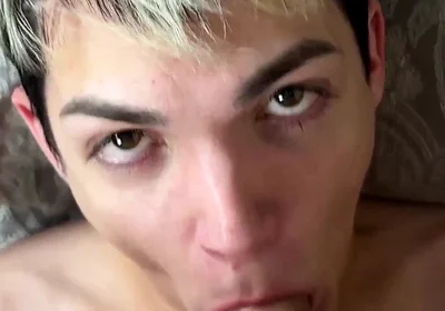 I Cum on His Face with My Hot and Sweet Cum!