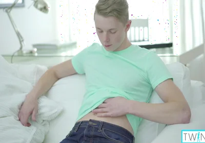 Rustie Port And James Blonde - Skinny Blonde Twink James T Milks His Throbbing Hard Meat!