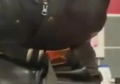 Leather Muscle Dad Smoking Solo Cock Scene