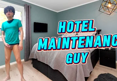 An Old Man on Vacation Met a Hot Sexy Maintenance Man in the Hotel