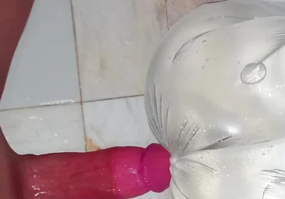 Horny Anal Masturbation Alone in the Bathroom - Real Toy Play