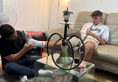 Master pablo feet socks serving