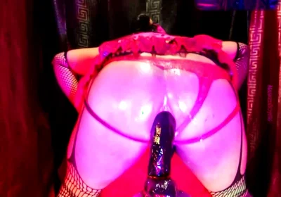 Twerking in a Miniskirt While Riding My Dildo 1