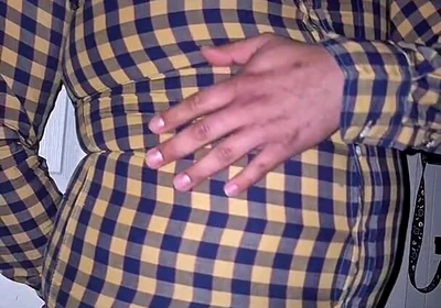 Popping My Button up on My Belly