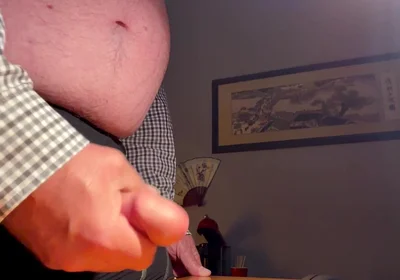 Playing with My Cock at My Desk Again