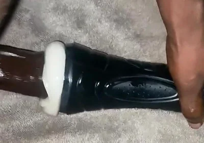 Fucking My Torch Fake Pussy
