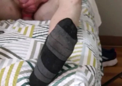 Watch Me Bust Stroke Close up Laying Down on Bed