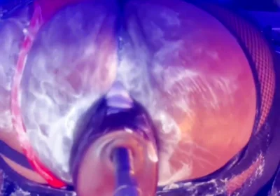 Nasty Creamy Bubble Butt Gaped and Fart Fucked on Sex Machine