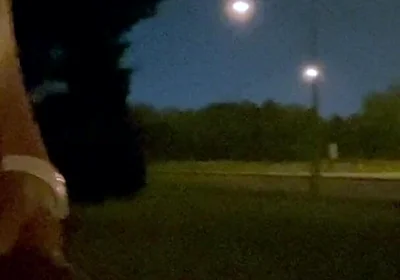 Midnight Roadside Piss Flex: Naked Muscle God Unleashed
