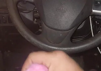 Using Pink Panties to Jerk off in My Car.