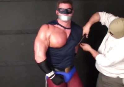 Superhero Stripped & Man Handled