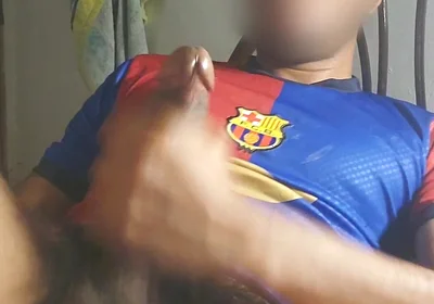 Masturbating a Big Cock