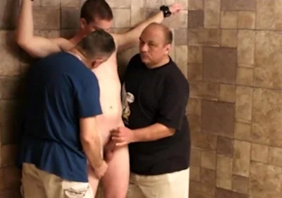 Two Old Guys Feast on a College Football Player