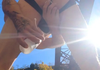 Getting Lubed and Ready by the Potomac River for a Top(s) to Find Me