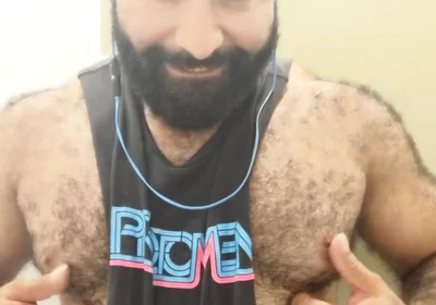 A Little Post Workout Nipple Play