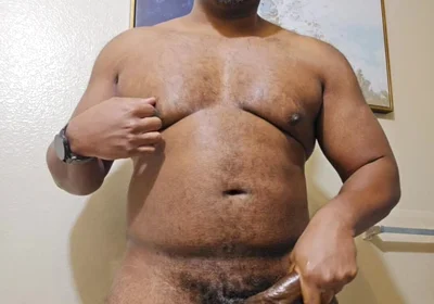 Verbal Stepdaddy Stroking Black Cock