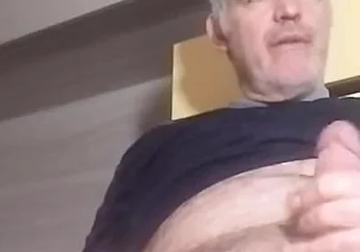 While I Masturbate My Cock with Passion, My Chair Breaks!