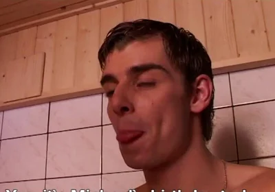 Blonde Bitchboy Has to Swallow Loads of Cum