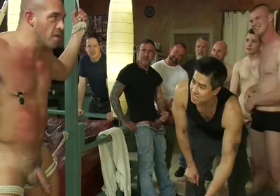 Muscle Stud Gangbanged At Club Eros Sex Club With Josh West, Dahlia Sky And Nick Moretti