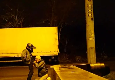 Biker german cruiser blow job