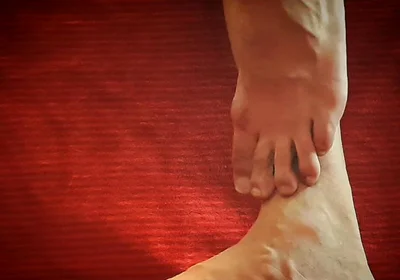 Playing with My Feet and a Dildo