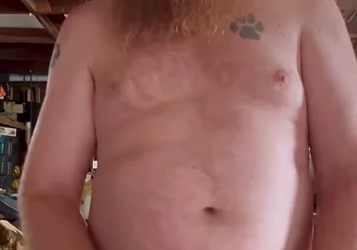 Redneck Jerk and Cum in Garage
