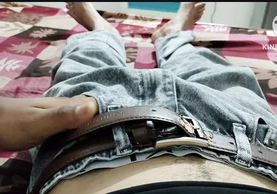 Wow first time My stepbrother hold my big monster cock in hand