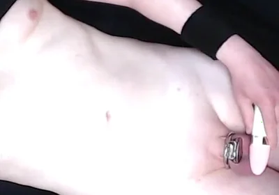 Redhead Boy in Vibrating Session