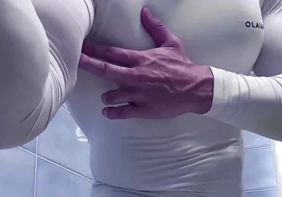 You Can See This Crazy Lines Through the Thin Cloth